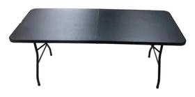 Mesa Dobravél Vg Home Preto Retangular 180X74X74Cm