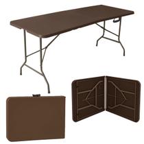 Mesa Dobrável Vira Maleta Com Alça Portátil 1.80m Para Camping Pesca Jardim Área Externa Ou Interna Salão De Festas Mesa Dobrável Vira Maleta Com Alça Portátil 1.80m Para Camping Pesca Jardim Área Externa Ou Interna Salão De Festas