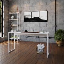 Mesa Dynamica 135X50X75cm Estrutura Branca