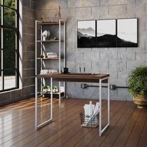 Mesa Dynamica 90X50X75cm Estrutura Branca