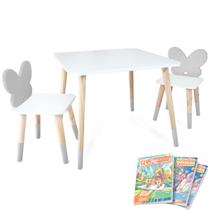 Mesa e 2 Cadeiras Infantil Borboletinha Kit Livro Educativo Mesa e 2 Cadeiras Infantil Borboletinha Kit Livro Educativo