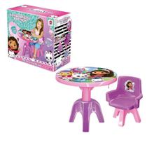 Mesa E Cadeira A Casa Mágica Da Gabby Infantil Atividades - Lider Brinquedos