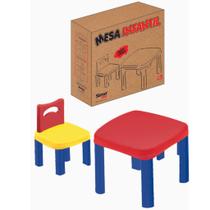 Mesa e Cadeira Educativa Para Brincadeiras Sortidas