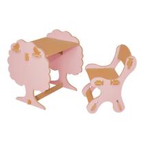 Mesa e Cadeira Infantil de Encaixe Natureza - Anjo Gabriel Design