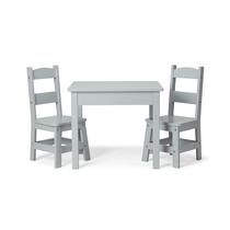 Mesa e cadeiras Melissa & Doug Wooden Grey Kids 3-8 anos Mesa e cadeiras Melissa & Doug Wooden Grey Kids 3-8 anos