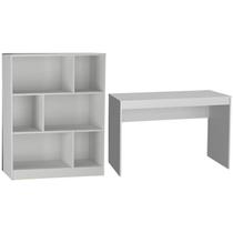 Mesa e Estante Para Escritorio Gamer B28 Branco NOVAM Mesa e Estante Para Escritorio Gamer B28 Branco NOVAM