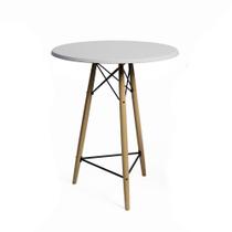 Mesa Eames Eiffel Bistrô de Madeira 60cm Branco