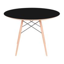 Mesa Eames Eiffel Redonda 107cm - Preta