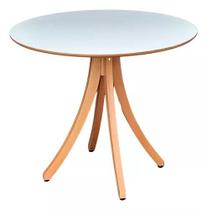 Mesa Eco Redonda De 70CM Na Cor Branca