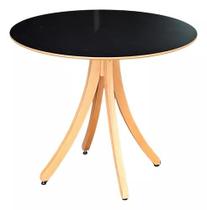 Mesa Eco Redonda De 90CM Na Cor Preto