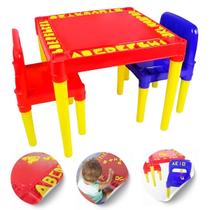 Mesa Educativa Infantil Colorida com 2 Cadeiras Tritec Mesa Educativa Infantil Colorida com 2 Cadeiras Tritec