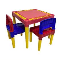 Mesa Educativa Infantil Mesinha Didática 2 Cadeiras - ul