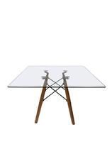 Mesa Eiffel 70cm eiffel charles eames Vidro Temperado Bar