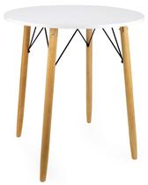 Mesa Eiffel Redonda 70cm Sala De Jantar Pés Palito Eames Mdf