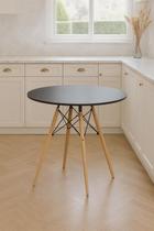 Mesa Elegante Eiffel Eames 80cm Desing Moderno MDF Alta Qualidade Cor Preto