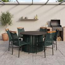 Mesa Elegante para Area Gourmet com Estrutura em Aluminio Verde Musgo Anne Mesa Elegante para Area Gourmet com Estrutura em Aluminio Verde Musgo Anne