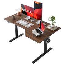 Mesa elétrica Agilestic em forma de L com 140 cm de altura ajustável Mesa elétrica Agilestic em forma de L com 140 cm de altura ajustável
