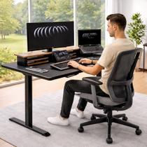 Mesa Elétrica Ajustável Regulagem Altura Automática Escritório Gamer Motor Silencioso Premium Mesa Elétrica Ajustável Regulagem Altura Automática Escritório Gamer Motor Silencioso Premium