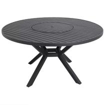 Mesa em alumínio ripado com giro 1,50 cm