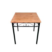 Mesa em Ferro e Madeira rustica 70 x 70 Sudeste Rústico Mesa em Ferro e Madeira rustica 70 x 70 Sudeste Rústico
