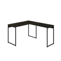Mesa Em L Dynamica Office 120x140x75cm Carvalho Dark - Carvalho Dark - Mesa Em L Dynamica Office 120x140x75cm Carvalho Dark - Carvalho Dark -