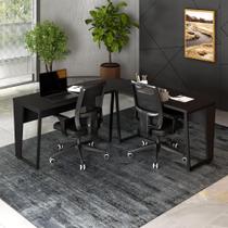 Mesa em L Escritório 180cm x 180cm Pés Metal F5 Office