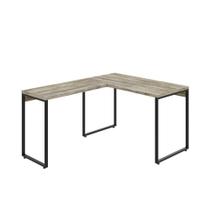 Mesa Em L Kuadra Office 120x150x75cm Carvalho - Carvalho -