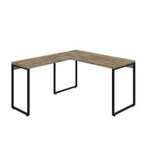 Mesa Em L Kuadra Office 135x150x75cm Carvalho - Carvalho -