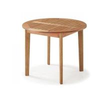 Mesa em Madeira Maciça Redonda 90cm Primavera Bege Mesa em Madeira Maciça Redonda 90cm Primavera Bege