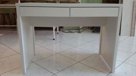 Mesa Em Mdf 15 Mm Branco Com 2 Gavetas Jogo Mesa Em Mdf 15 Mm Branco Com 2 Gavetas Jogo