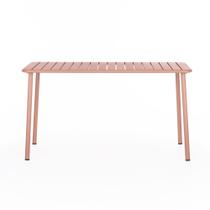 Mesa em Metal Briss Retangular 68 cm x 136 cm Marsalla Mesa em Metal Briss Retangular 68 cm x 136 cm Marsalla