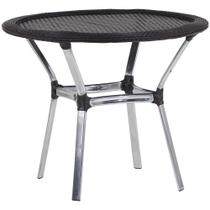 Mesa Emily Com o Tampo Tramado em Alumínio Para Área, Jardim Trama Original Mesa Emily Com o Tampo Tramado em Alumínio Para Área, Jardim Trama Original