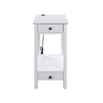 Mesa Ergode Accent, base USB, branca, 2 gavetas e 1 prateleira