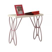 Mesa Ergode Priya II Mesa de cabeceira branca roxa clara