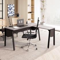 Mesa Escritório 1,20m Individual em L com Tampo Chanfrado F5