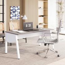 Mesa Escritório 1,50m c/ Tampo Chanfrado e Pés Metálicos F5