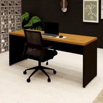 Mesa Escritório 1,80m x 0,60m Pé Painel e Cadeira Diretor F5 Mesa Escritório 1,80m x 0,60m Pé Painel e Cadeira Diretor F5