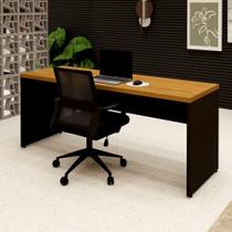 Mesa Escritório 1,80m x 0,60m Pé Painel e Cadeira Diretor F5