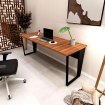 Mesa Escritório Diretor 1,80m x 0,70m Pés Metal 100% MDF F5