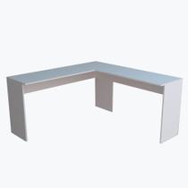 Mesa escritorio em L 150x38cm - Branco