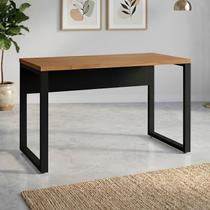 Mesa Escritório Escrivaninha 120cm x 60cm Pés em Metal Tampo 100% MDF Industrial Executive Mesa Escritório Escrivaninha 120cm x 60cm Pés em Metal Tampo 100% MDF Industrial Executive