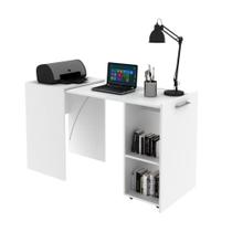 Mesa Escritório Escrivaninha Retrátil para Computador com Prateleiras Tecnomobili