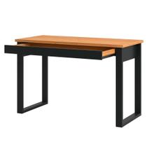 Mesa Escritório Estilo Industrial 1 Gaveta F24 Freijó/Preto Fosco - Pradel Mesa Escritório Estilo Industrial 1 Gaveta F24 Freijó/Preto Fosco - Pradel