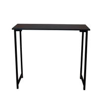 Mesa Escritório Estilo Industrial 90cm X 45cm Tampo Preto