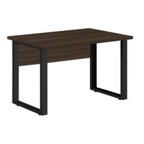 Mesa Escritório PÉ QUADRO - 1,20x0,60m - S/ Gavetas - MARSALA/PRETO - 25469