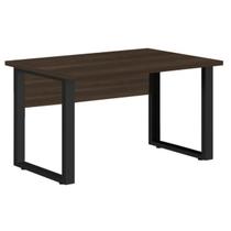 Mesa Escritório PÉ QUADRO 1,70x0,70m -S/ Gavetas - MARSALA/PRETO - 25474