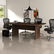 Mesa Escritório Reunião Grande 200x100cm Rústico - Tecno Mobili