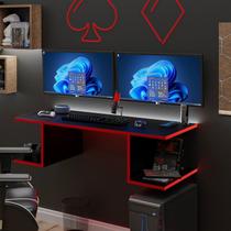 Mesa Escritório Suspensa Escrivaninha Computador 90x42cm Com Prateleiras Mesa Escritório Suspensa Escrivaninha Computador 90x42cm Com Prateleiras