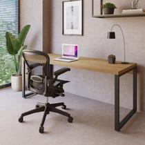 Mesa Escritório Yon Presidente 190x70x75cm Industrial Vermont Marrom Mesa Escritório Yon Presidente 190x70x75cm Industrial Vermont Marrom
