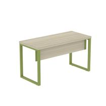 Mesa Escritório1200x600x750mm M1200pe40tub Castanheira Natural/Verde Miró